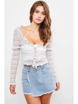 Lennon Ruffle Knit Top