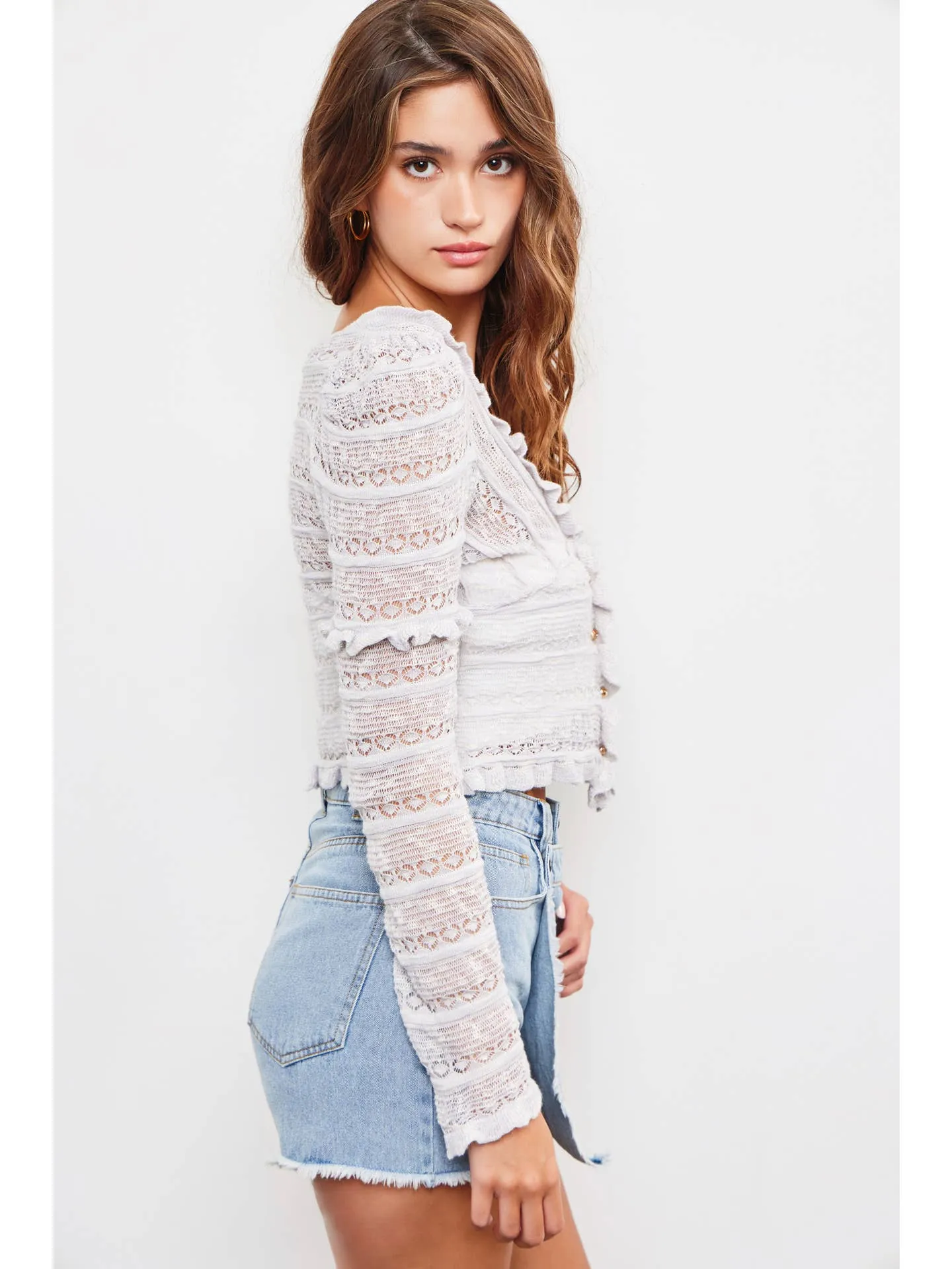 Lennon Ruffle Knit Top