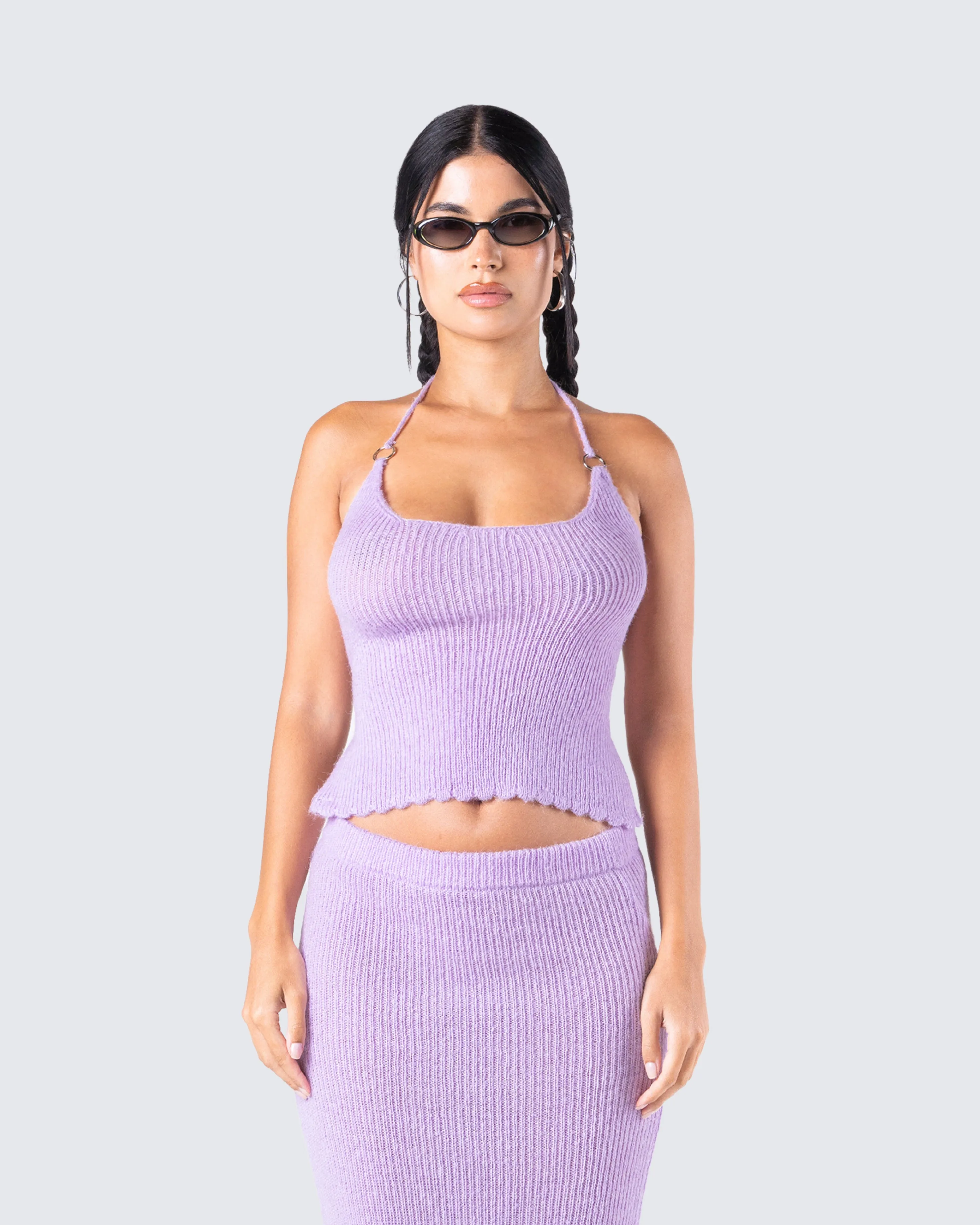 Liberty Lavender Knit Top