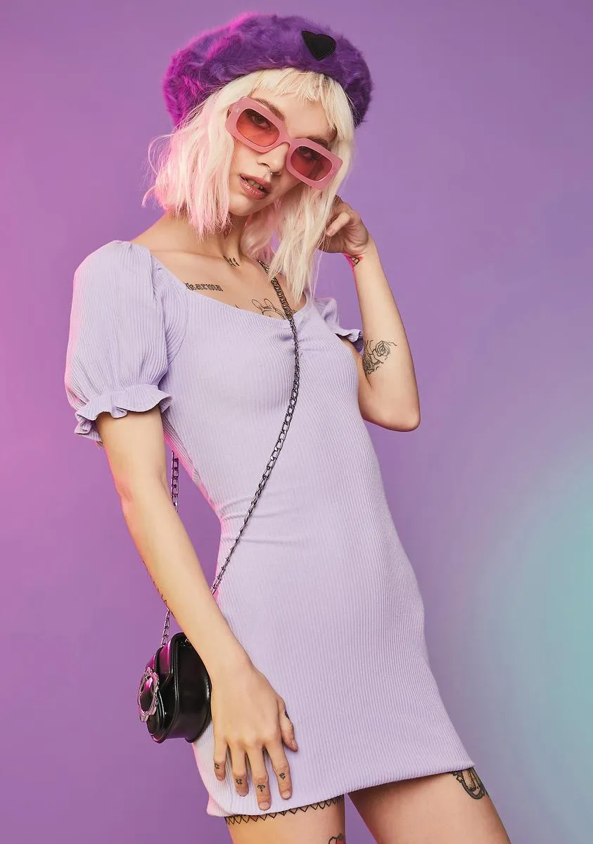 Lilac You're A Wildcard Mini Dress