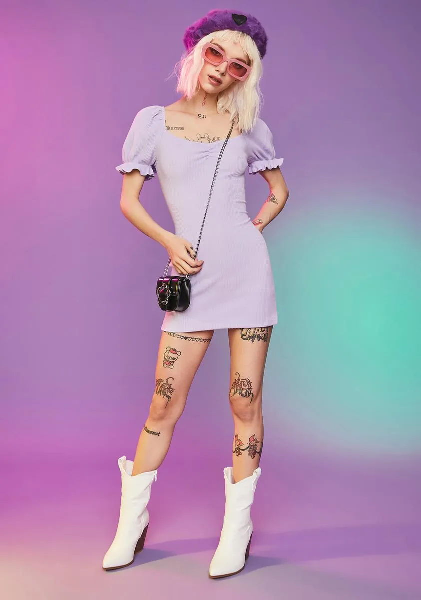 Lilac You're A Wildcard Mini Dress