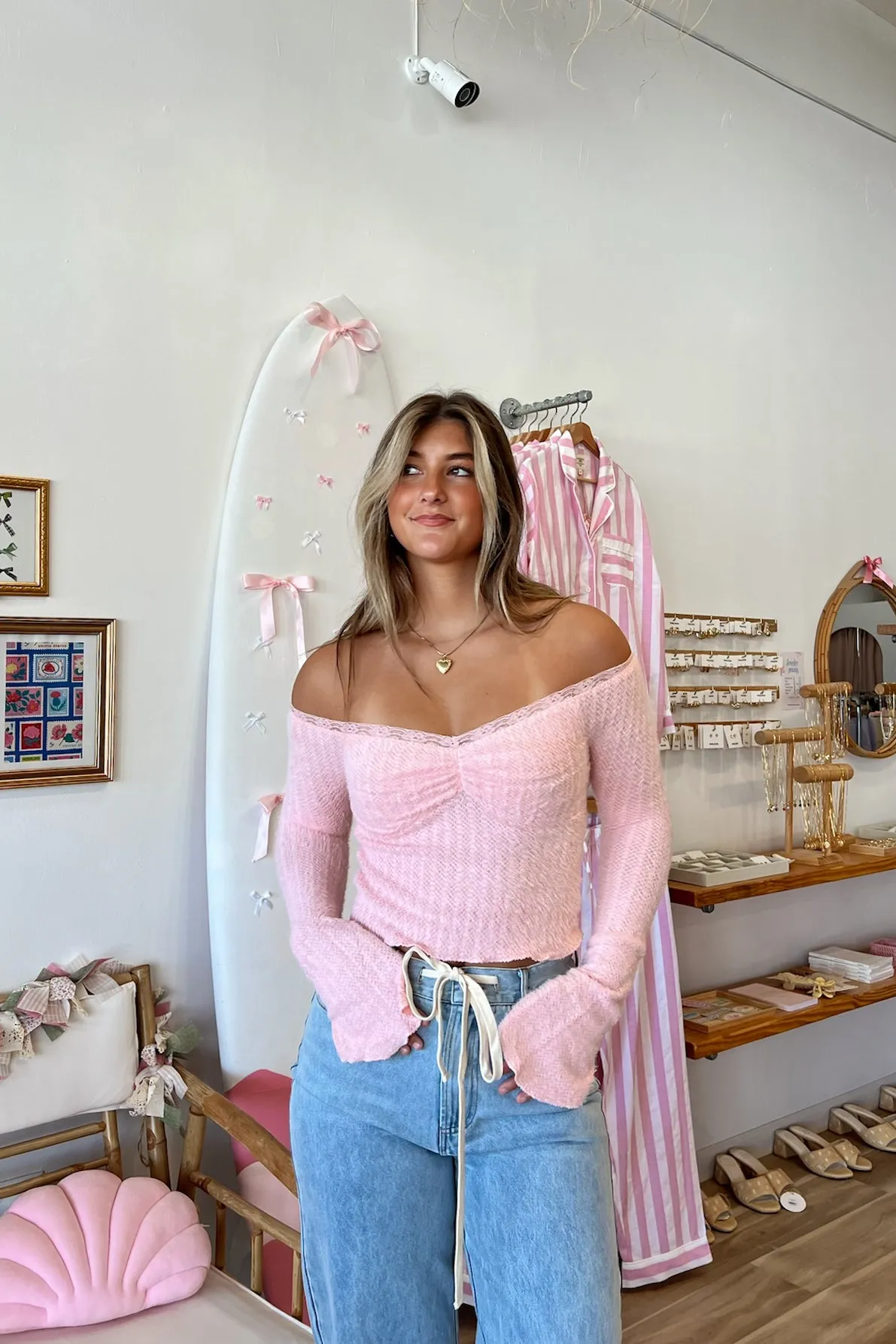 Lilah Knit Top in Pink