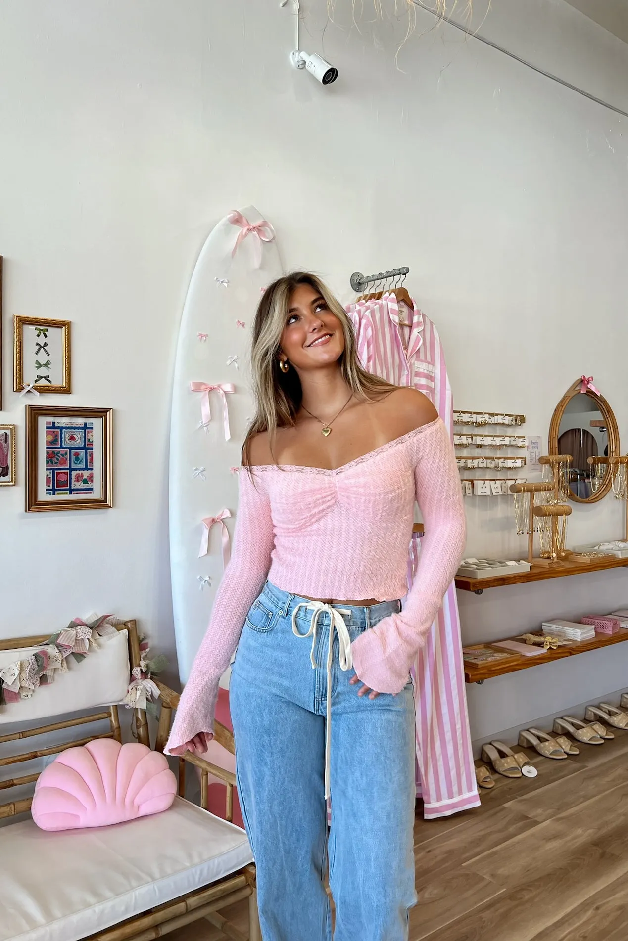 Lilah Knit Top in Pink