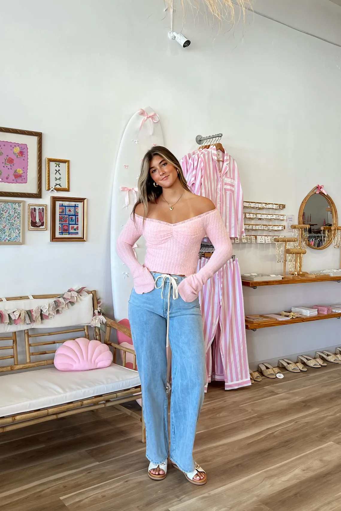 Lilah Knit Top in Pink