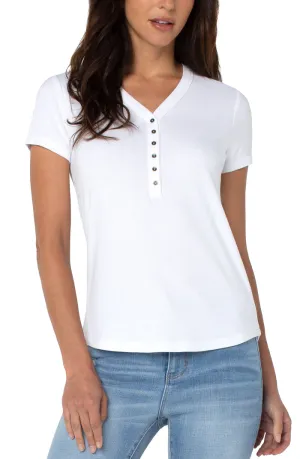 Liverpool Short Sleeve Henley Tee