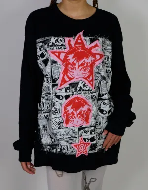 Long Sleeve Manga top UNISEX- XL