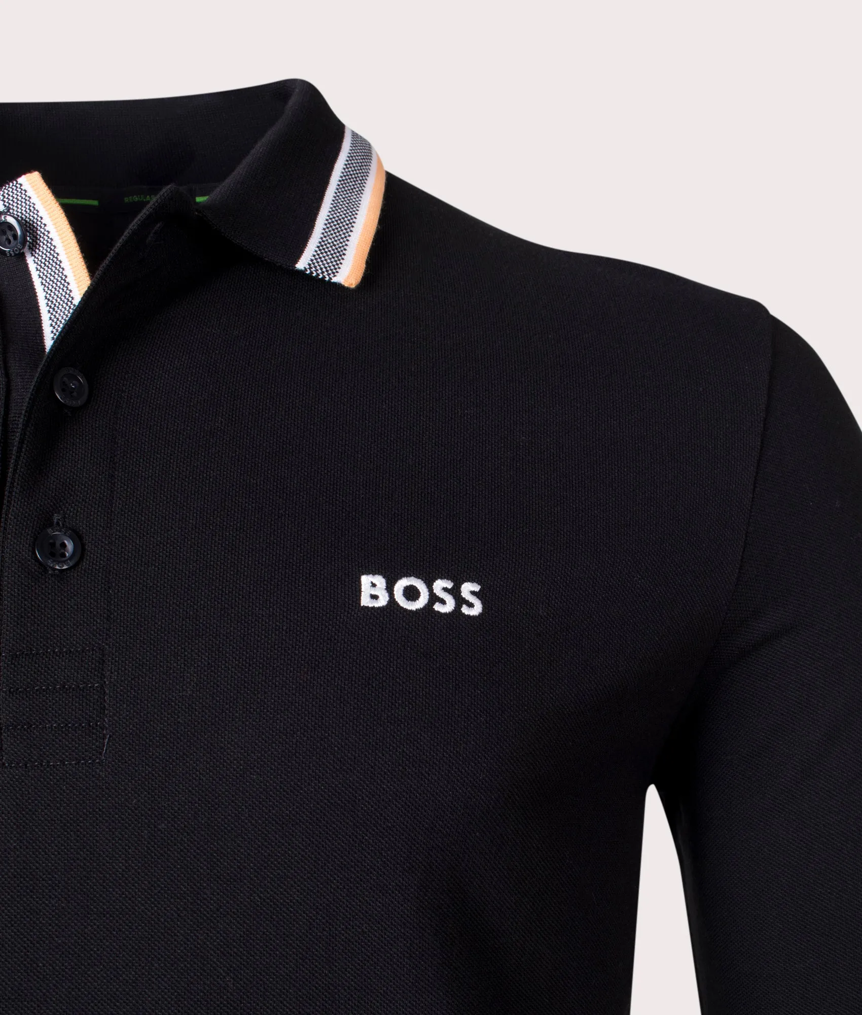 Long Sleeve Plisy Polo Shirt