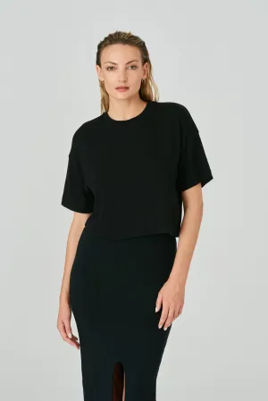 Loose Knit Top Black