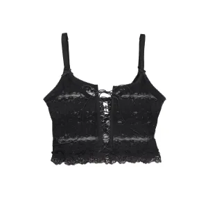 Louise Top Black Lace