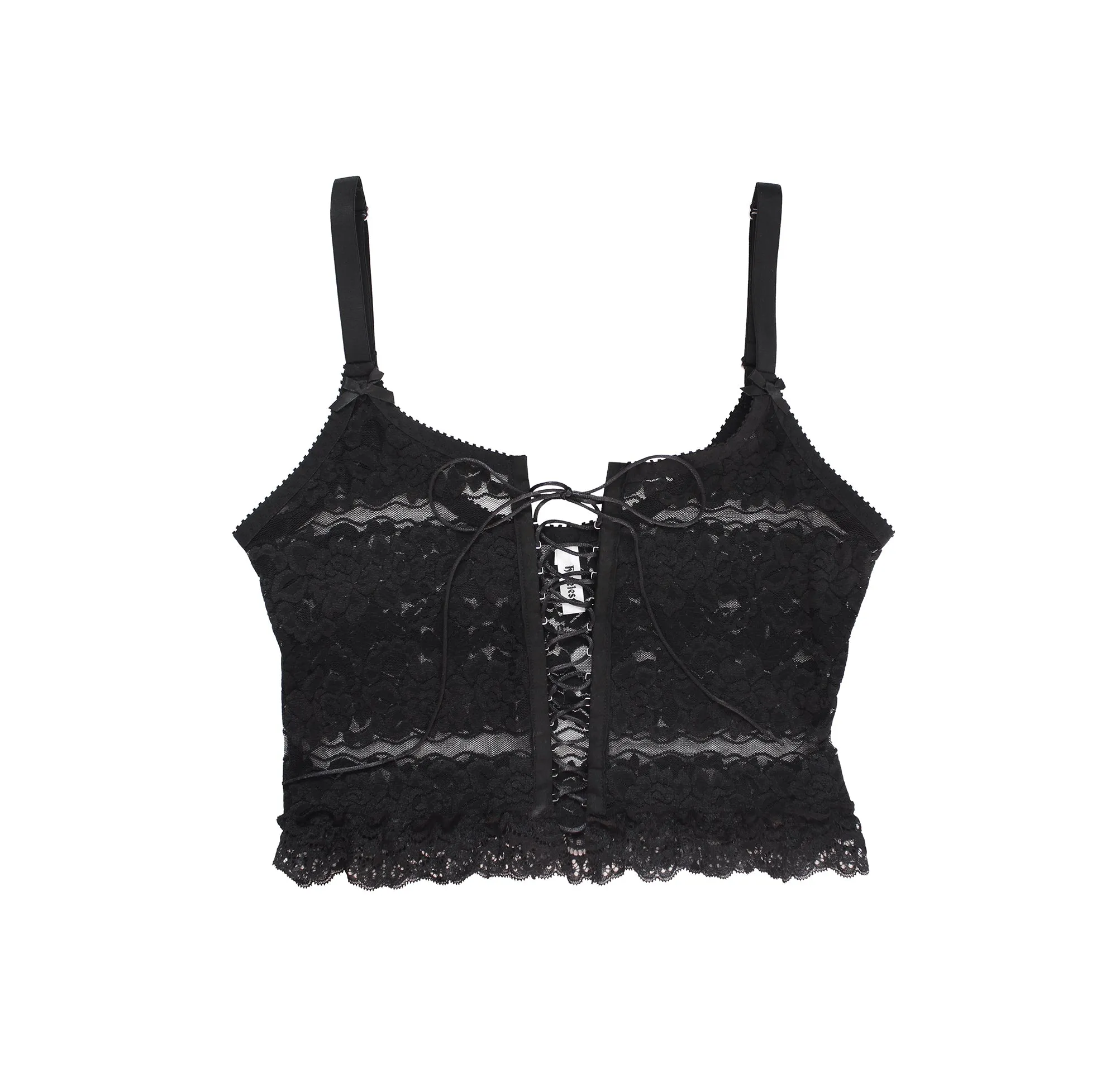 Louise Top Black Lace