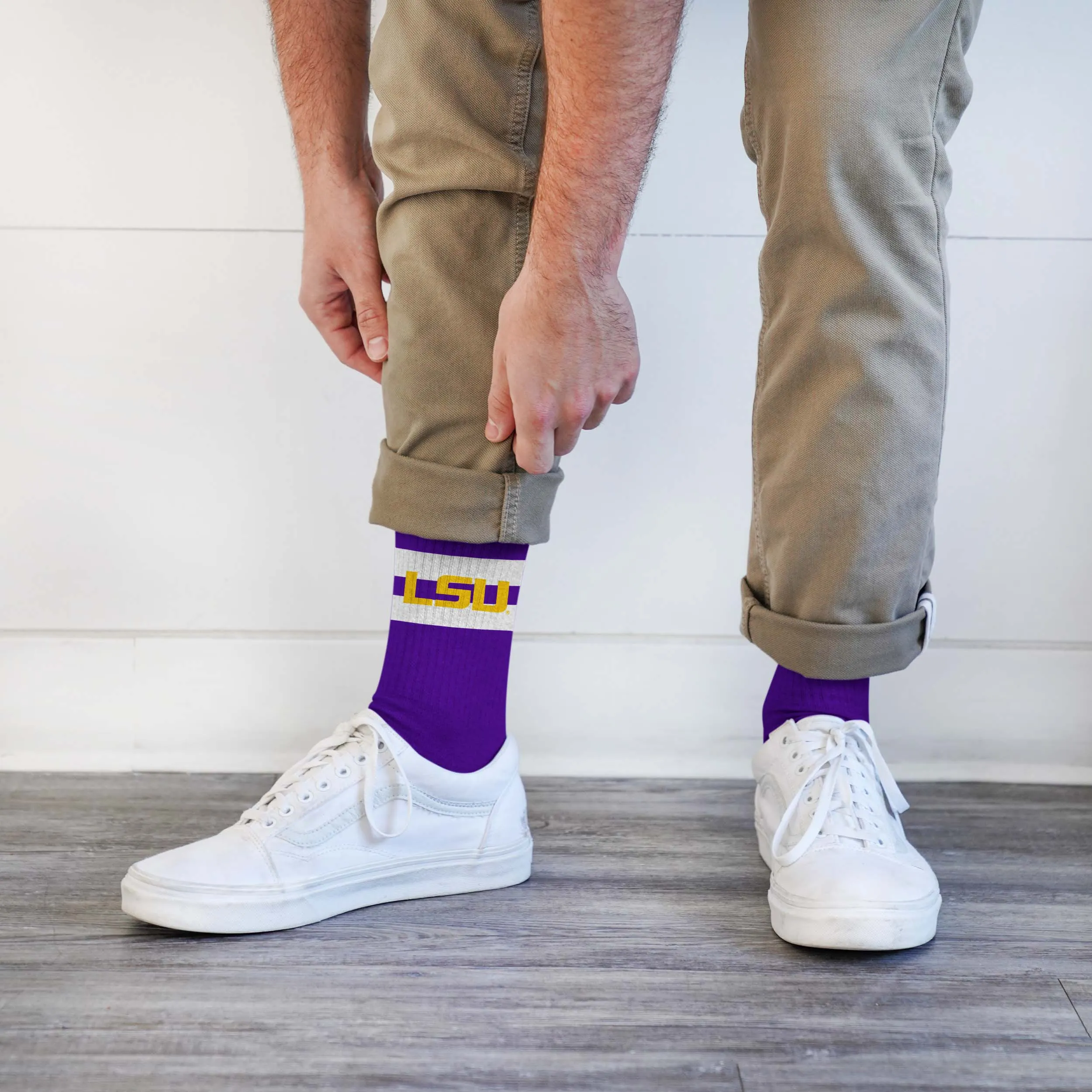 LSU Tigers Legend Premium Crew Socks