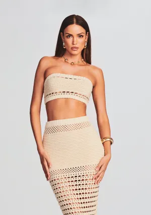 Luiz Knit Crochet Top