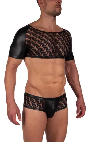 M2390 Lace Cropped Top