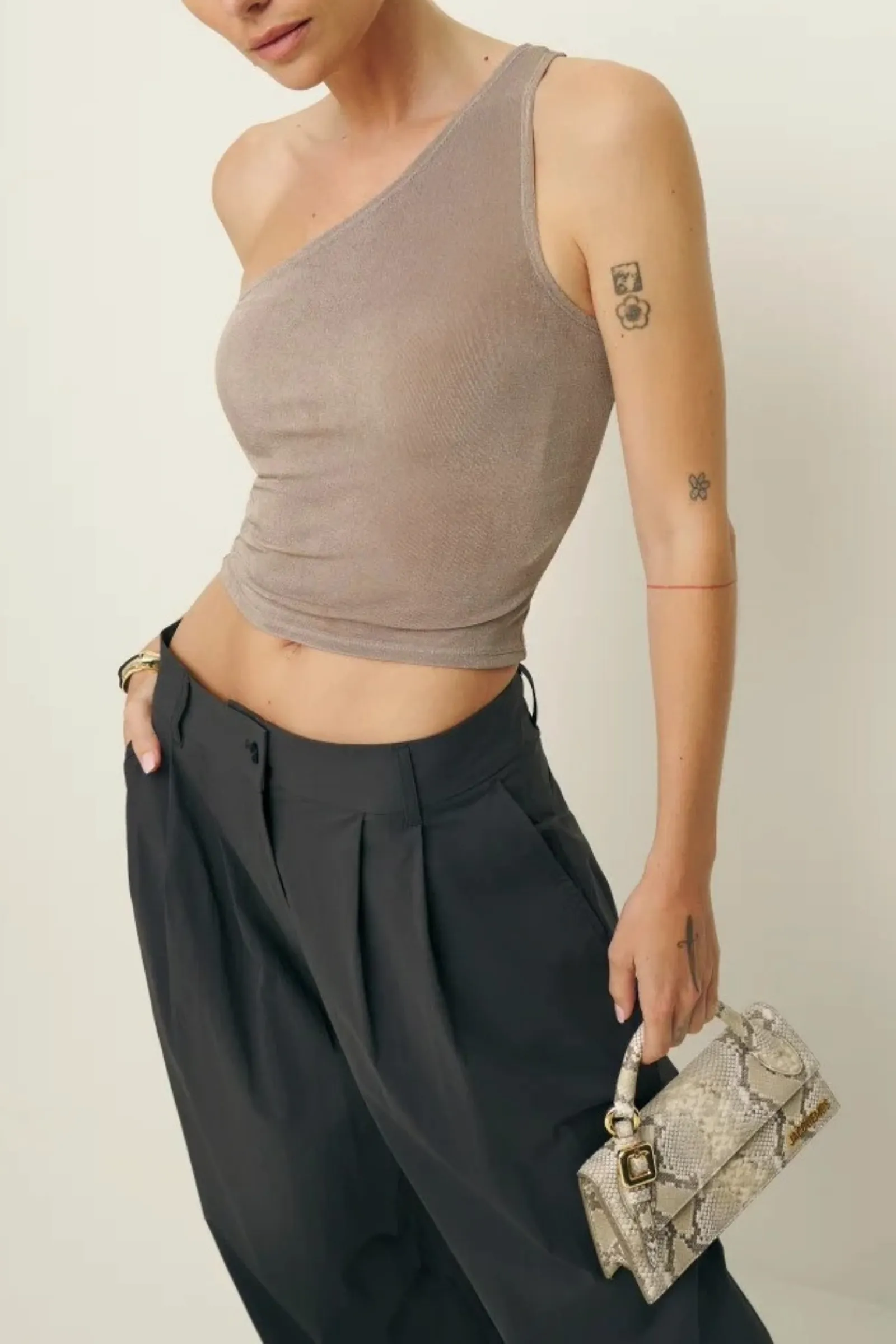Maddie Knit Top, Taupe