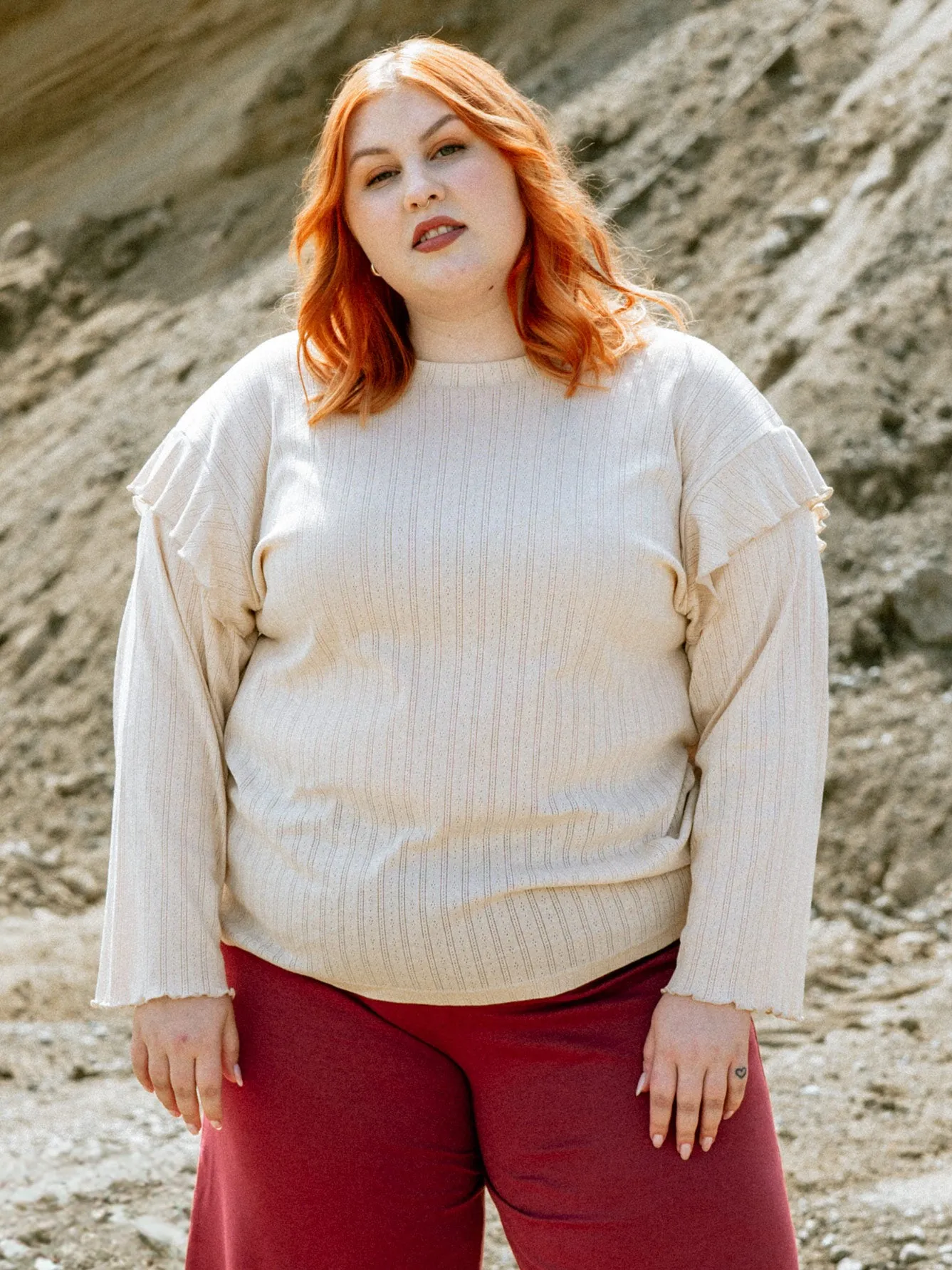 Magnolia Top Beige