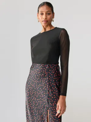 Main Squeeze Mesh Top Black