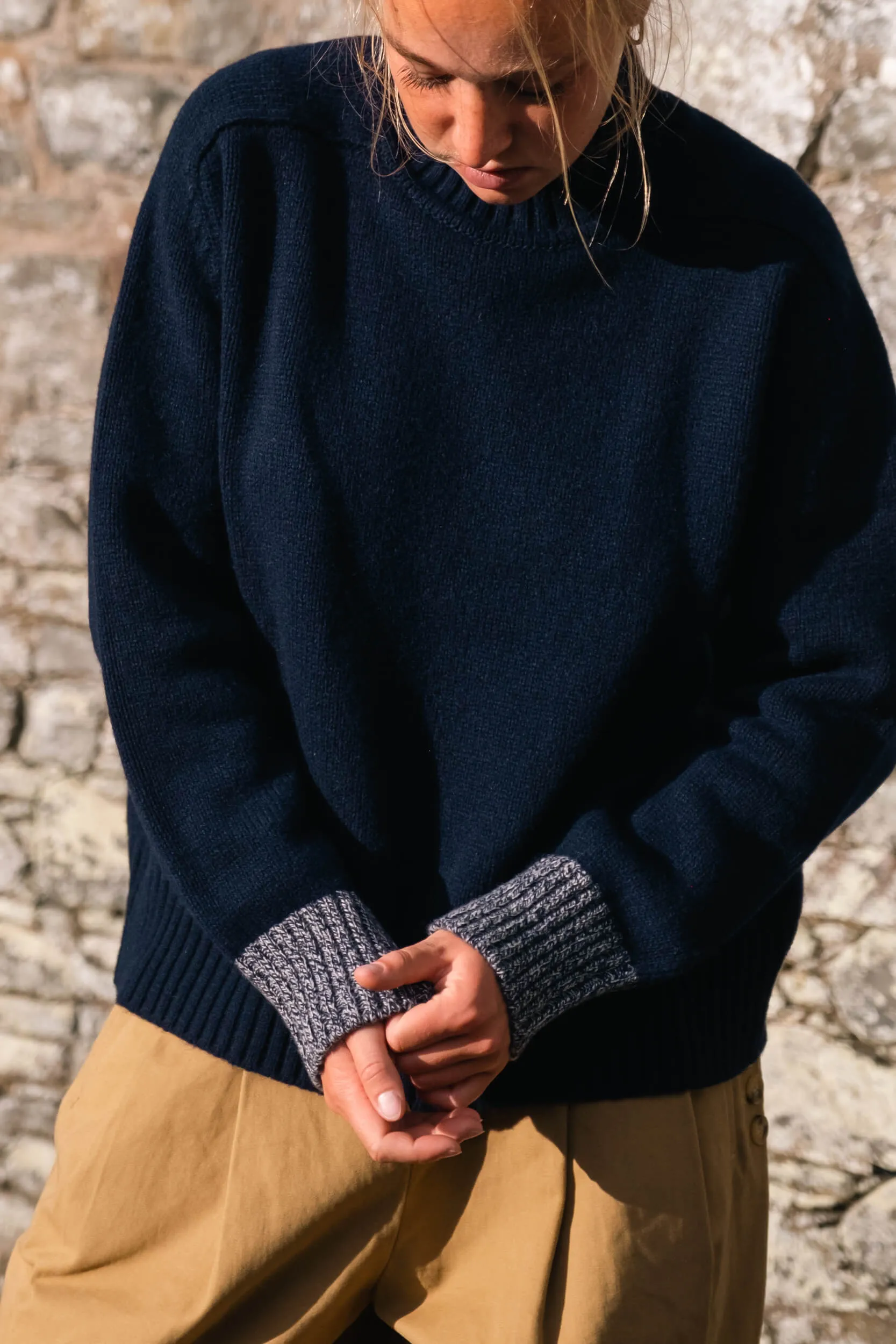 Maree Knit – Navy Marl