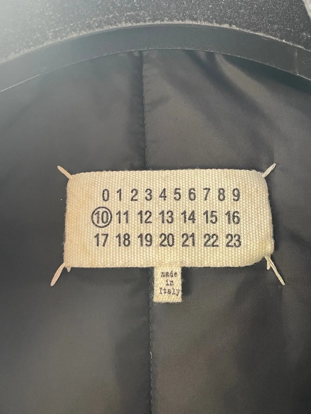 Martin Margiela FW 2018 black down coat with hood