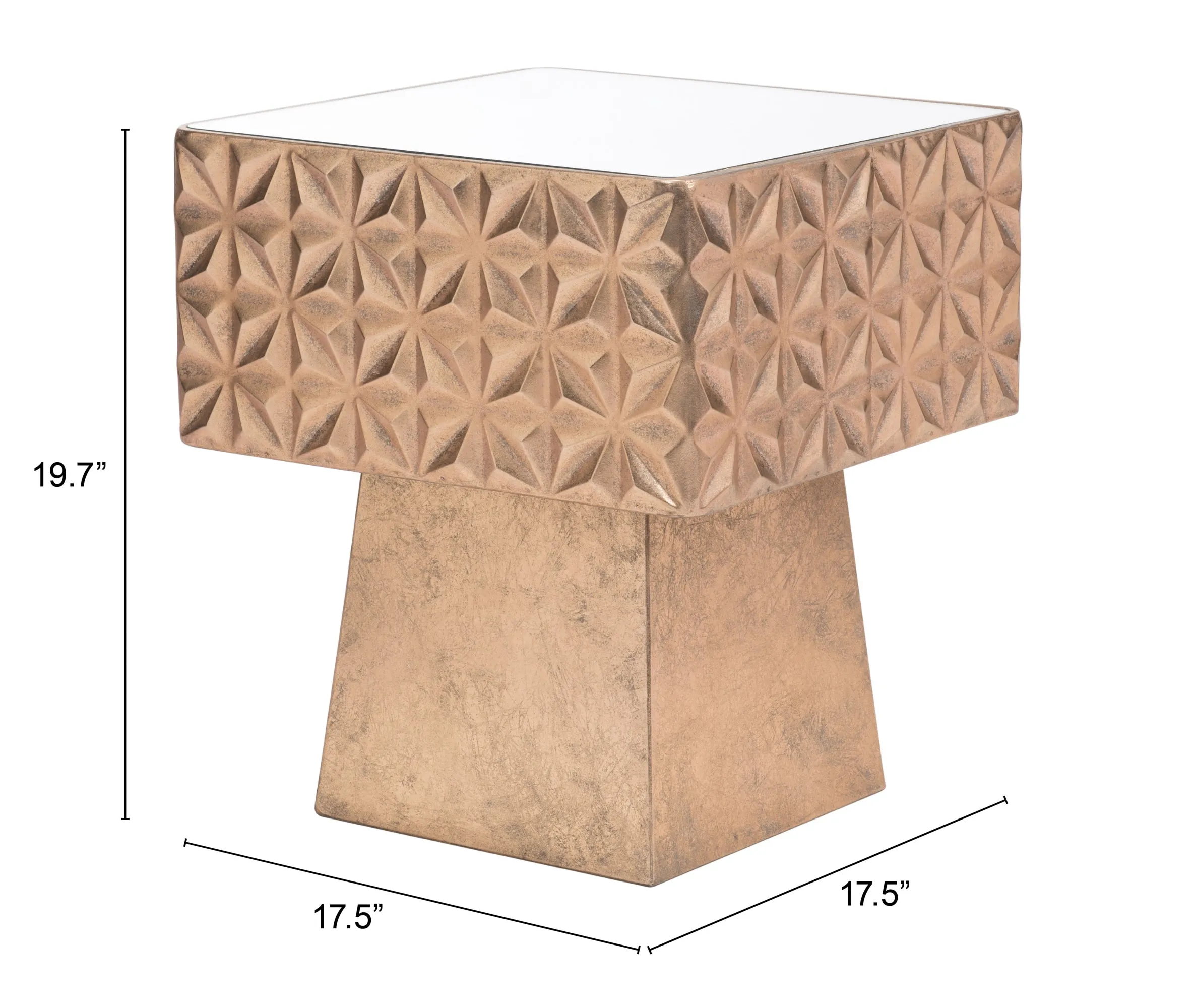 Mayan Side Table Gold