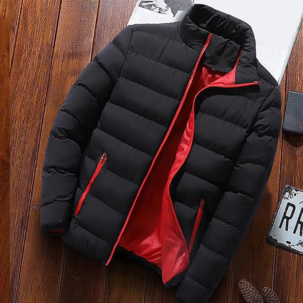 Men's Casual Lightweight Quilted Puffer Jacket with Zipper | Ideal for Autumn/Winter