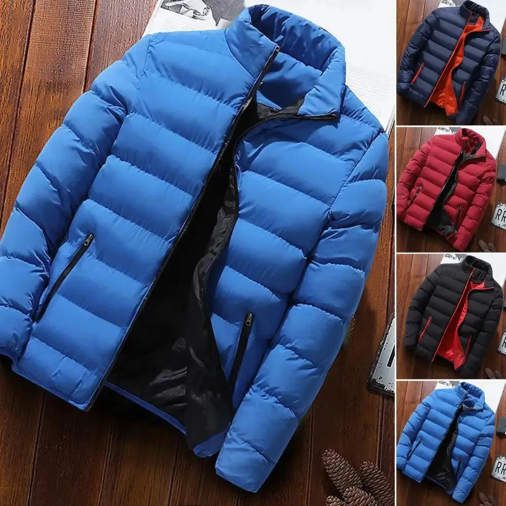 Men's Casual Lightweight Quilted Puffer Jacket with Zipper | Ideal for Autumn/Winter