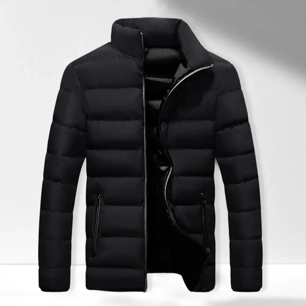 Men's Casual Lightweight Quilted Puffer Jacket with Zipper | Ideal for Autumn/Winter