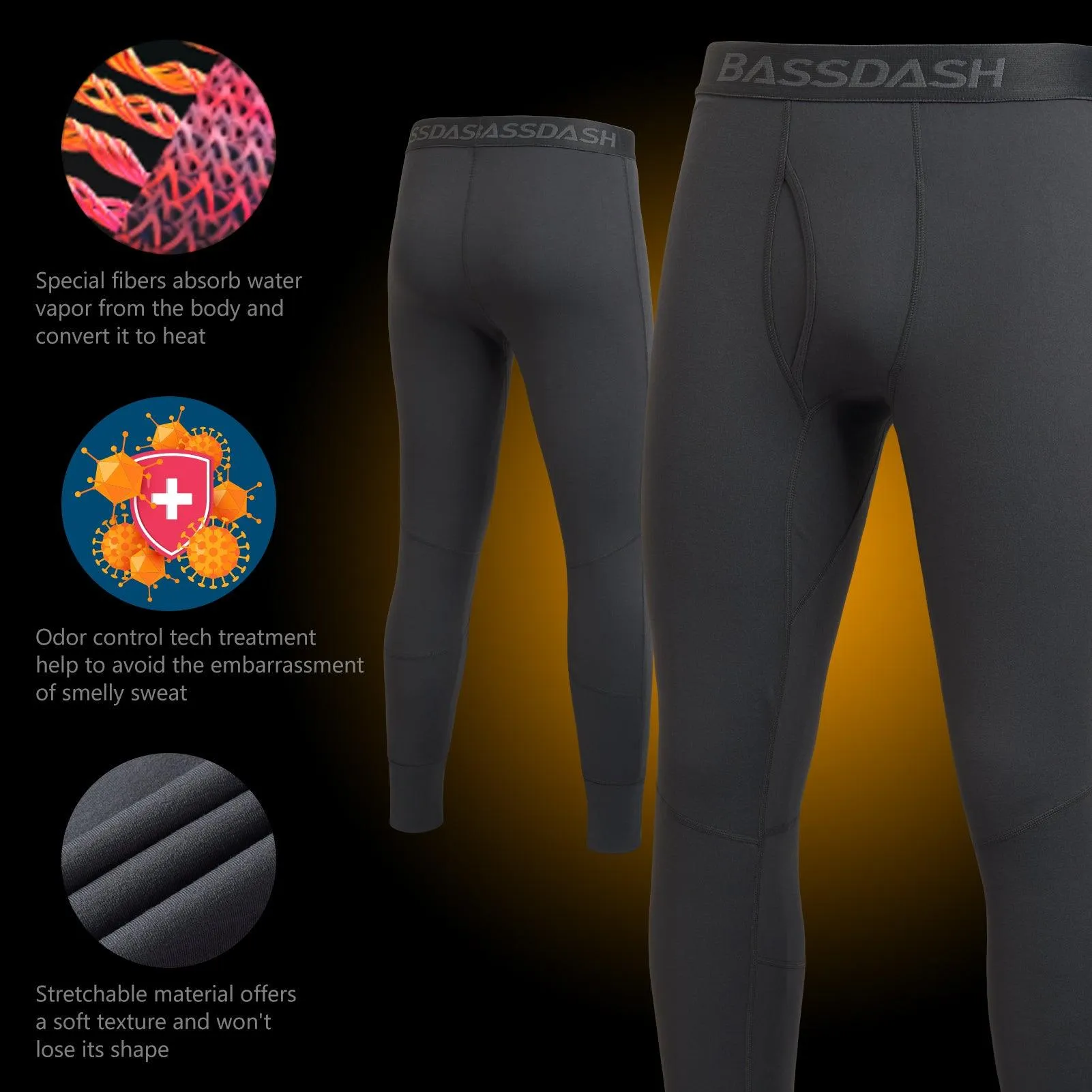 Men's Midweight Thermal Base Layer Bottom FS20M