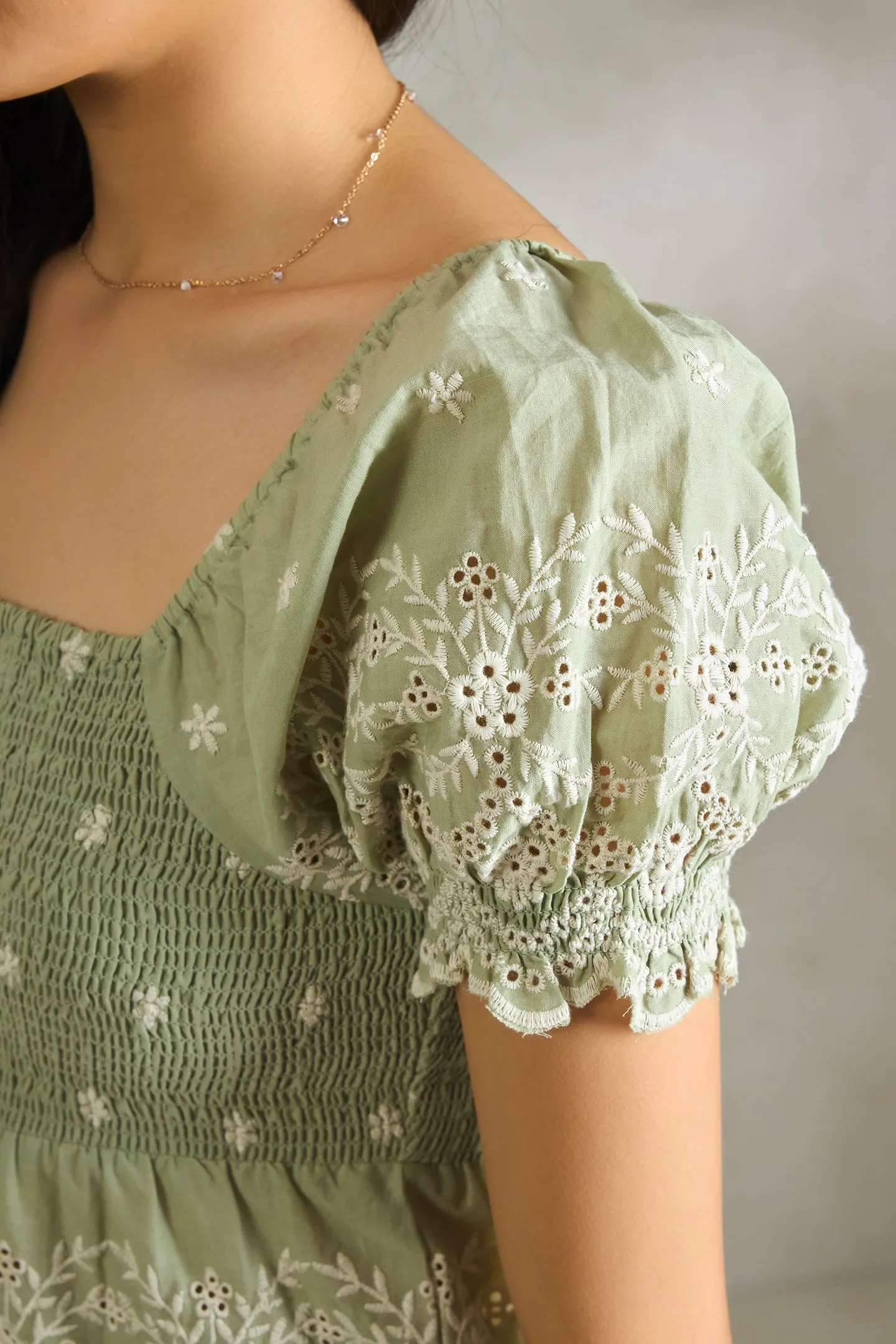 Merrie Top|Cotton Peplum Top