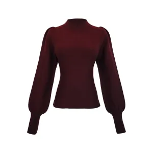 Meryl Knit Top - Oxblood