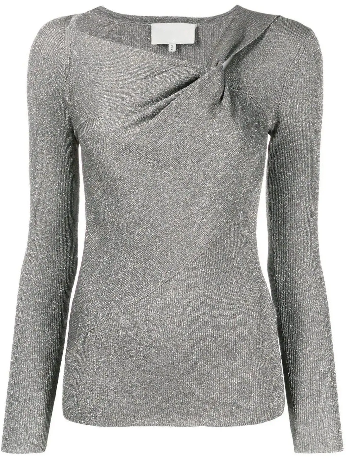 Metallic Fitted Knit Top