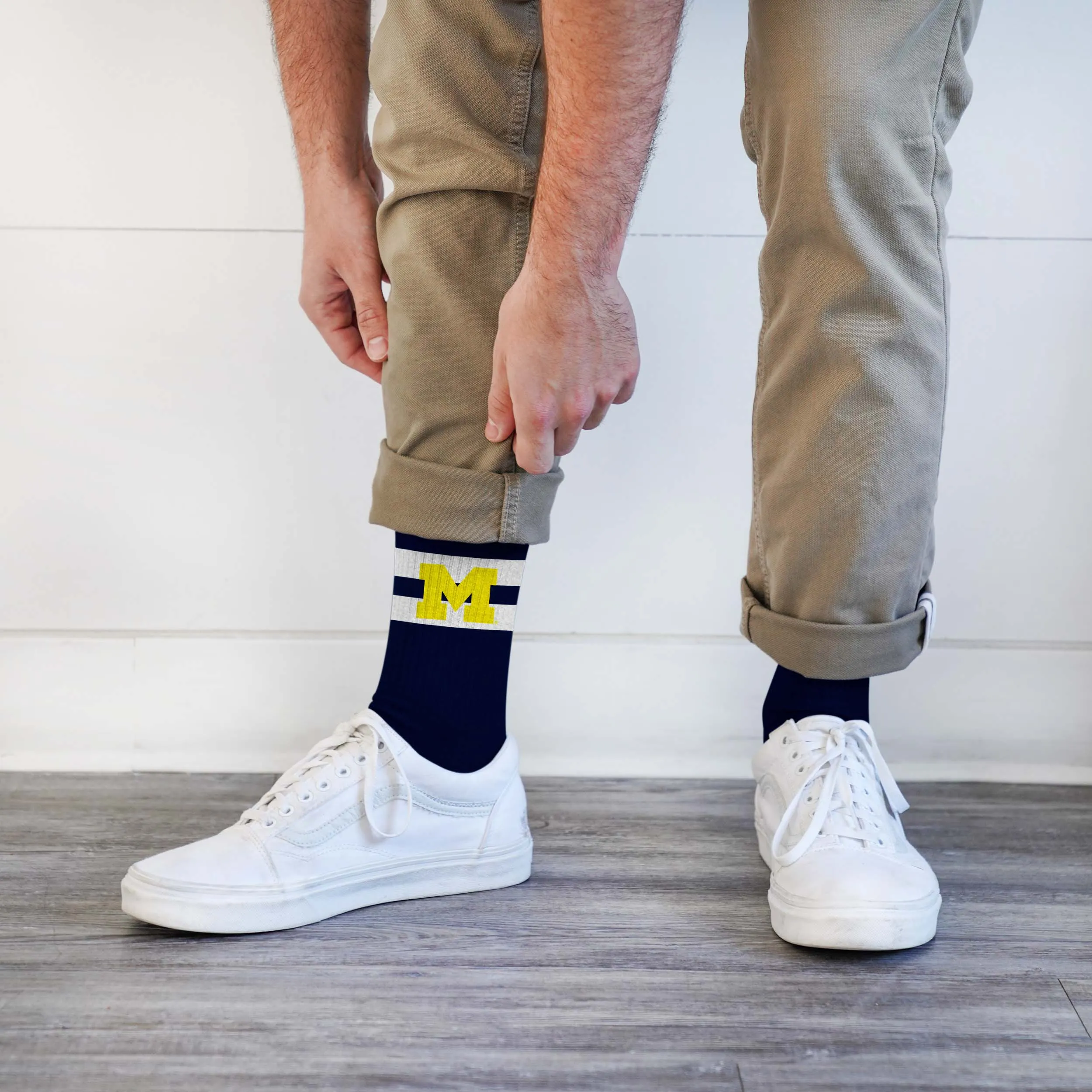 Michigan Wolverines Legend Premium Crew Socks