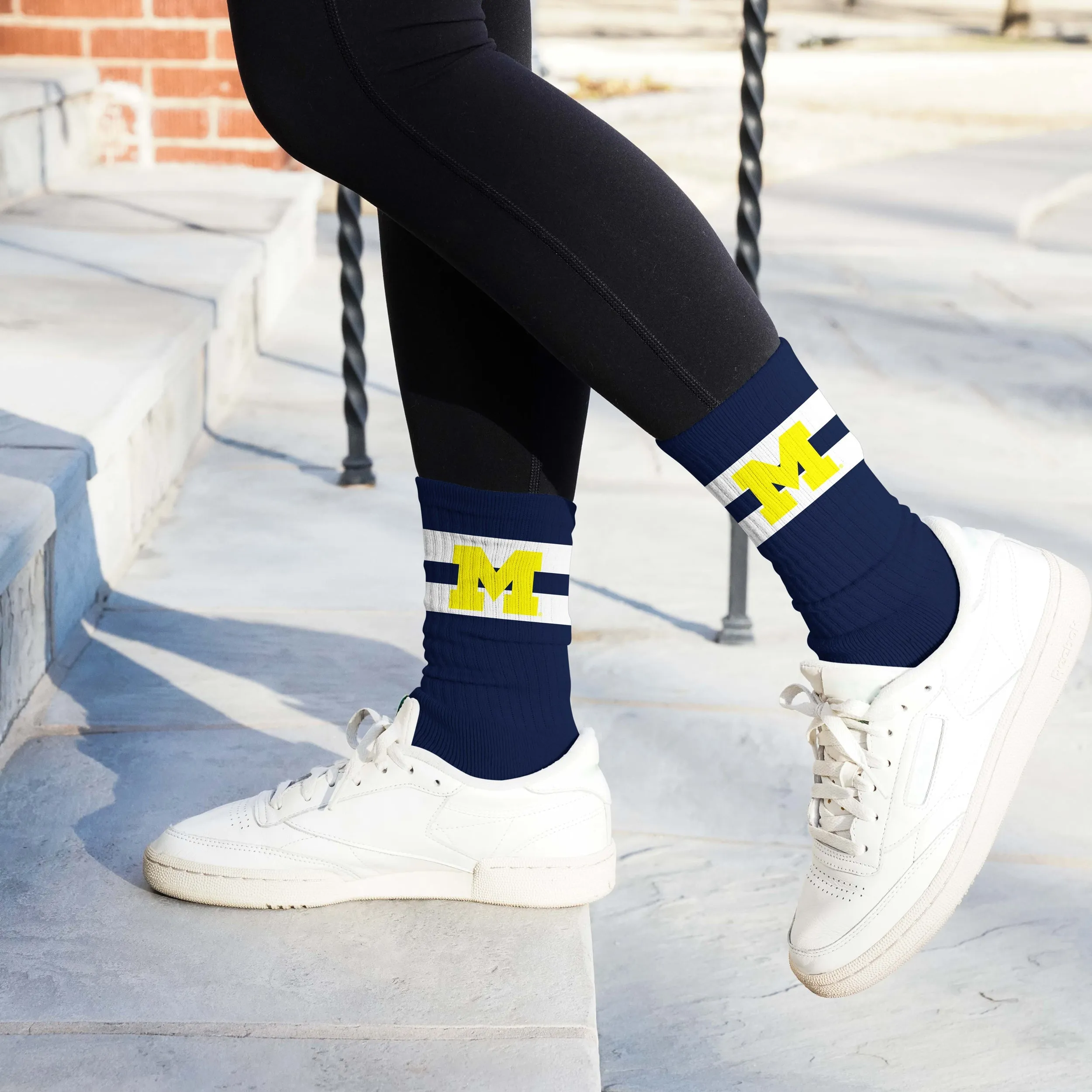 Michigan Wolverines Legend Premium Crew Socks