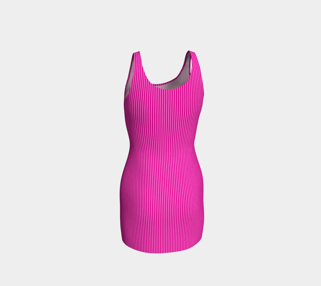 Microstriped Bodycon Dress