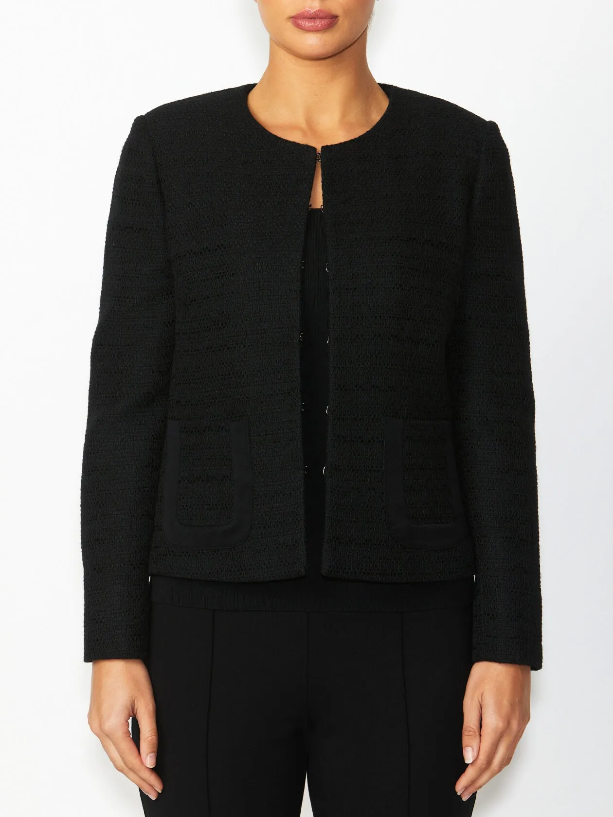 Milano Black Knit Top