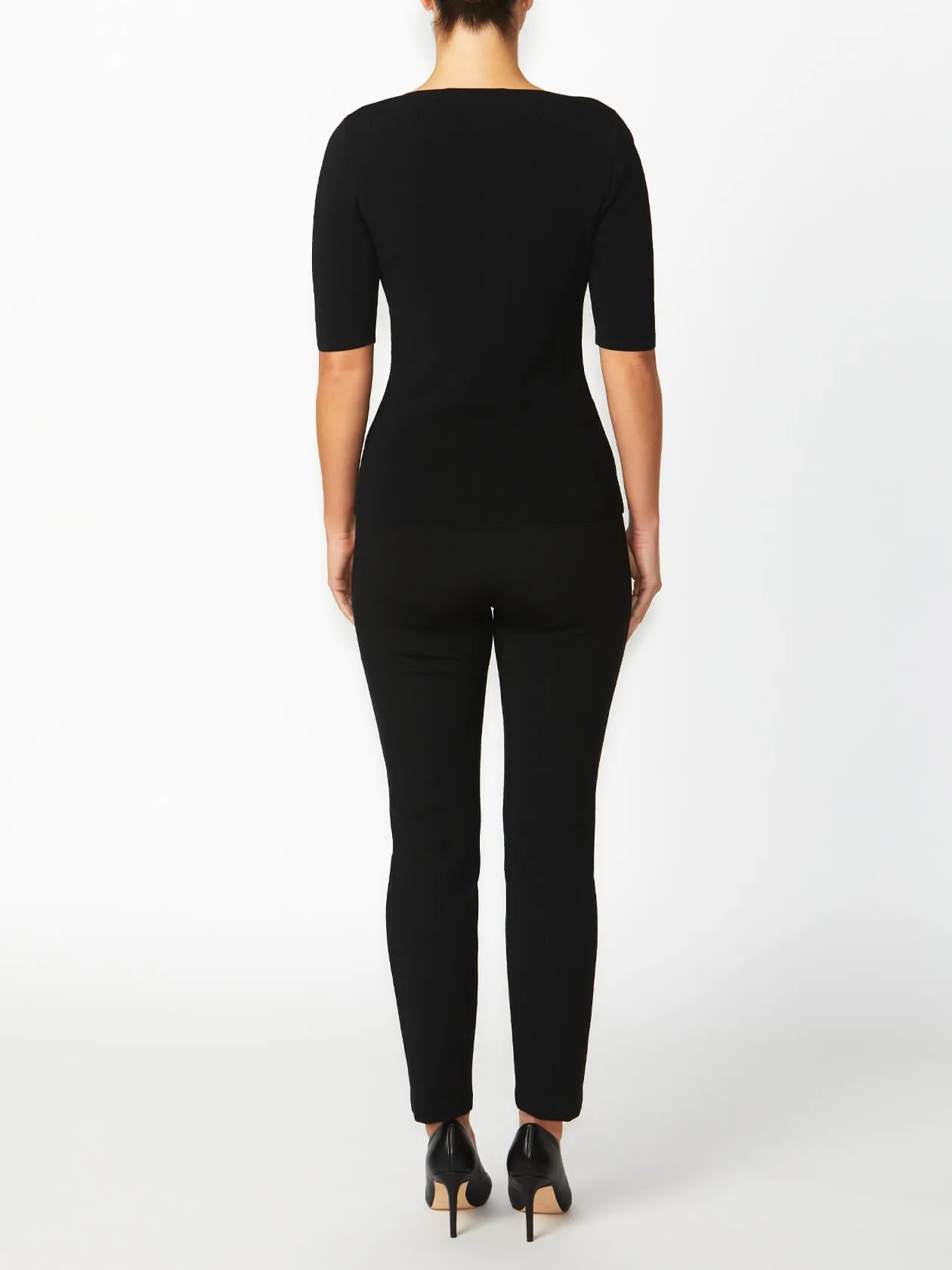Milano Black Knit Top