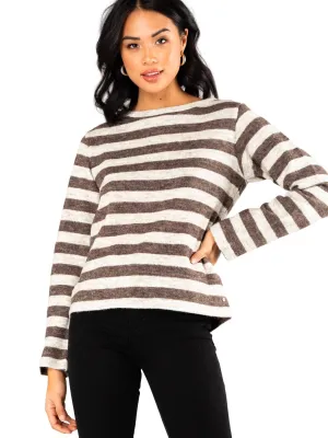 Millie Back Lace Top - Coffee Bean