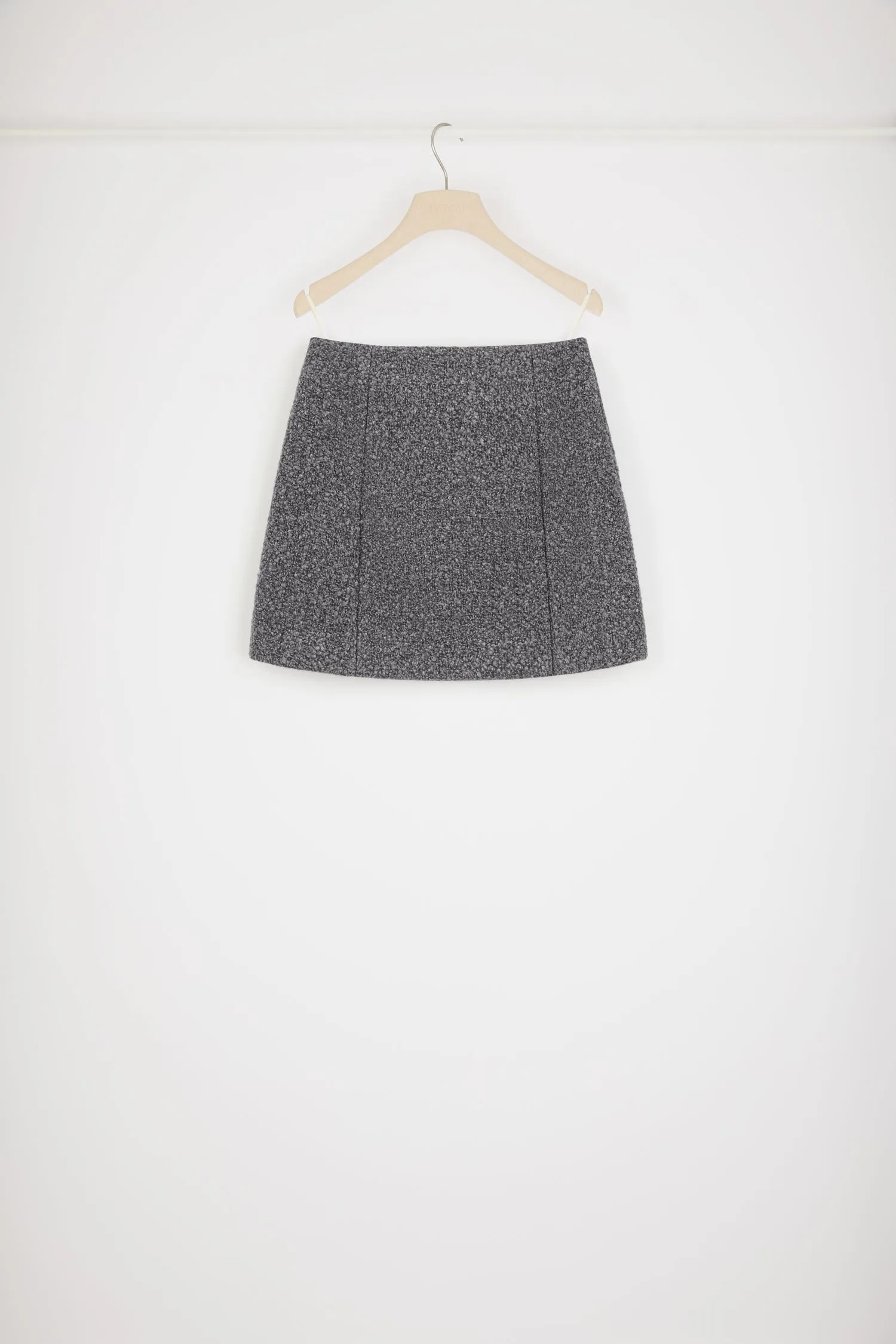 Mini skirt in wool-blend bouclé