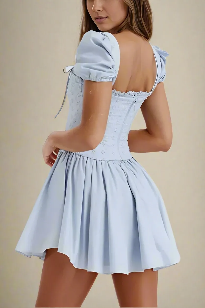 Misty Bodycon Mini Dress - Baby Blue