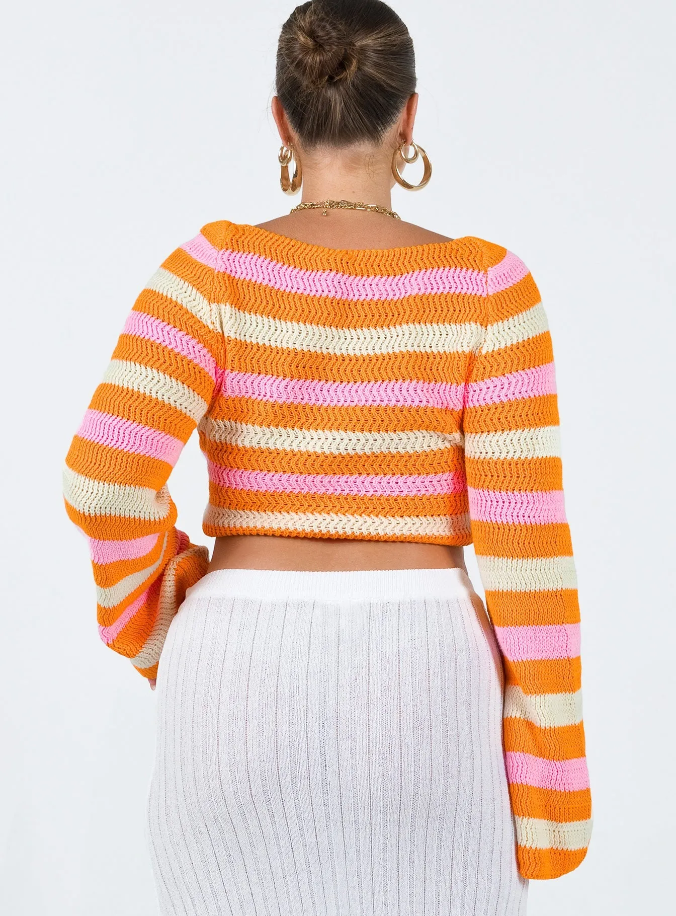 Mitty Knit Top Orange
