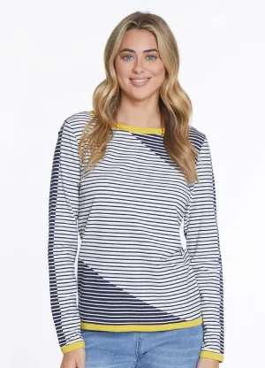 Mixed Stripe Knit Top