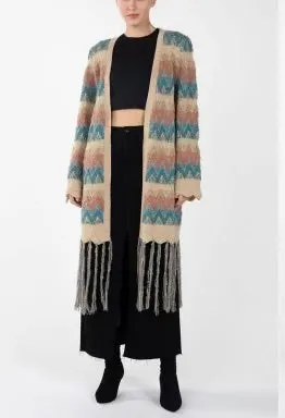 MM Fringed Cardi