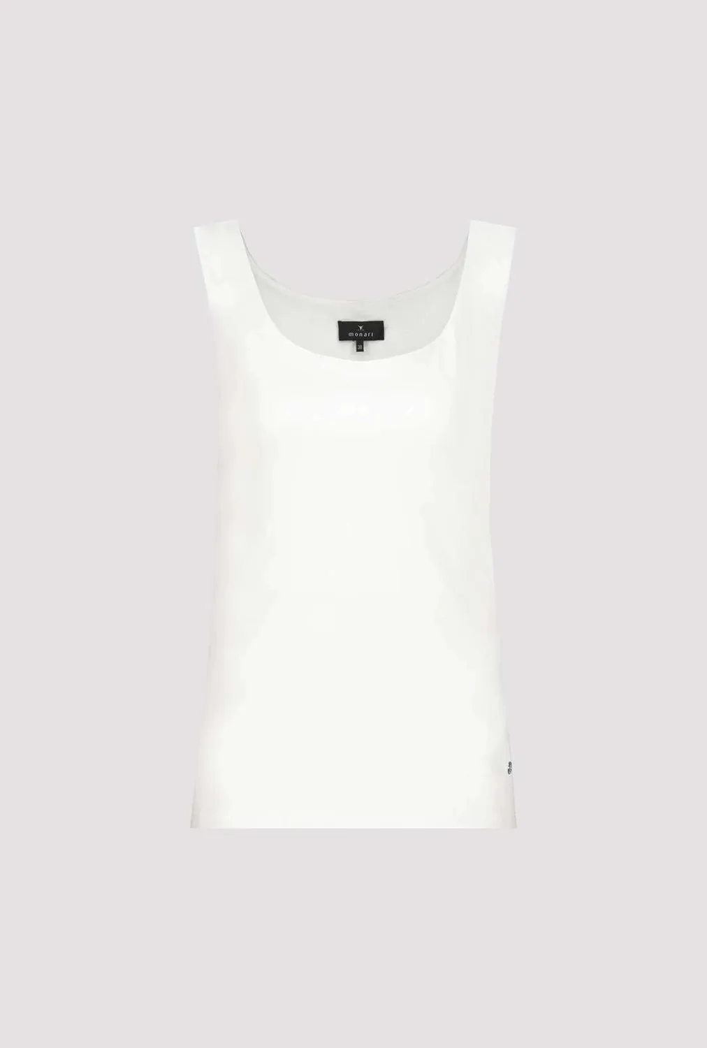 MONARI | Round Neck Top in Off White 408349
