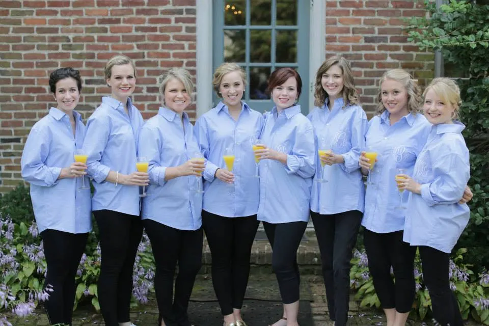 Monogrammed Bridal Party Shirts