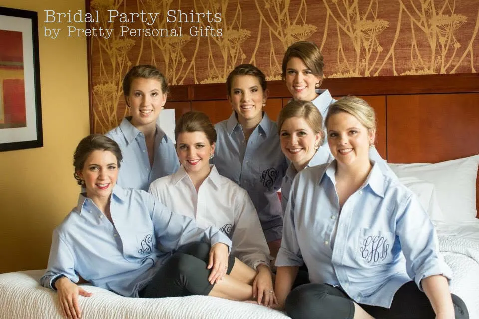 Monogrammed Bridal Party Shirts