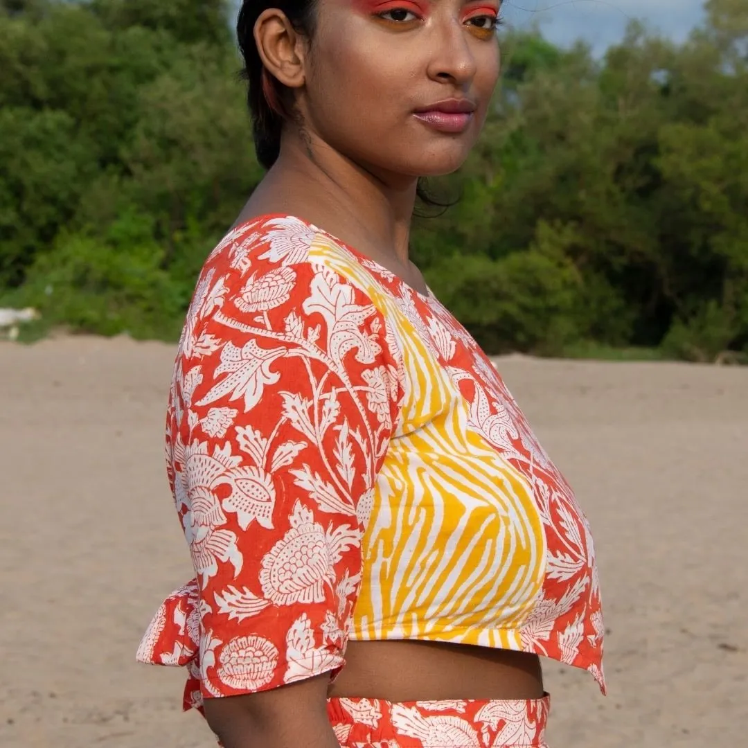 Motichoor Top | Cotton Crop Top | Sustainable Fashion