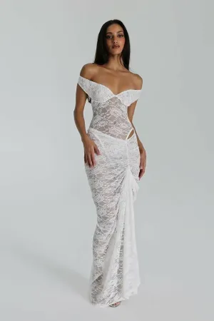 Natalie Rolt Aubrey Dress in White
