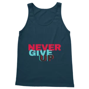 Never Give Up Classic Adult Vest Top