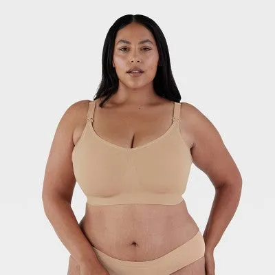 New - Bravado! Designs Women's Body Silk Seamless Nursing Bra - Butterscotch XXL