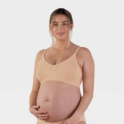New - Bravado! Designs Women's Body Silk Seamless Nursing Bra - Butterscotch XXL