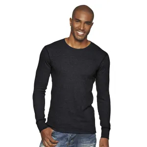 Next level Men's Heather Charcoal Blended Thermal Tee